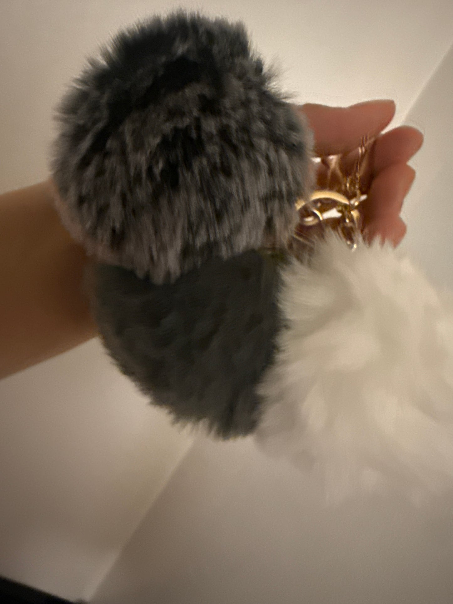 Fluffy keychain
