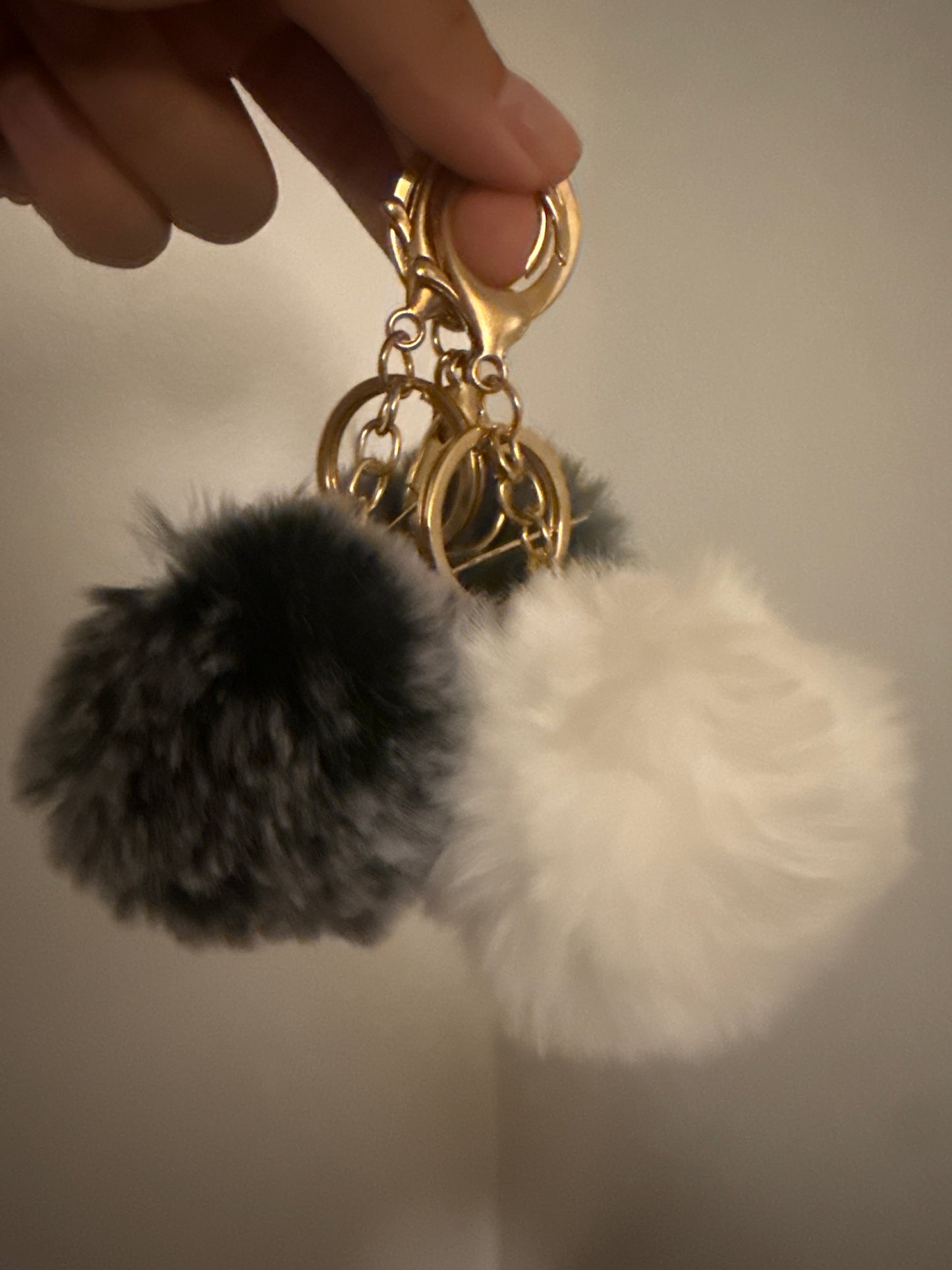Fluffy keychain